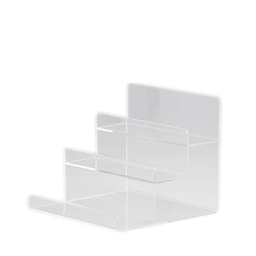 NewNest Australia - 2pcs Clear Acrylic Wallet Display Stand Holder Purse Display Stand (3-Tier) 