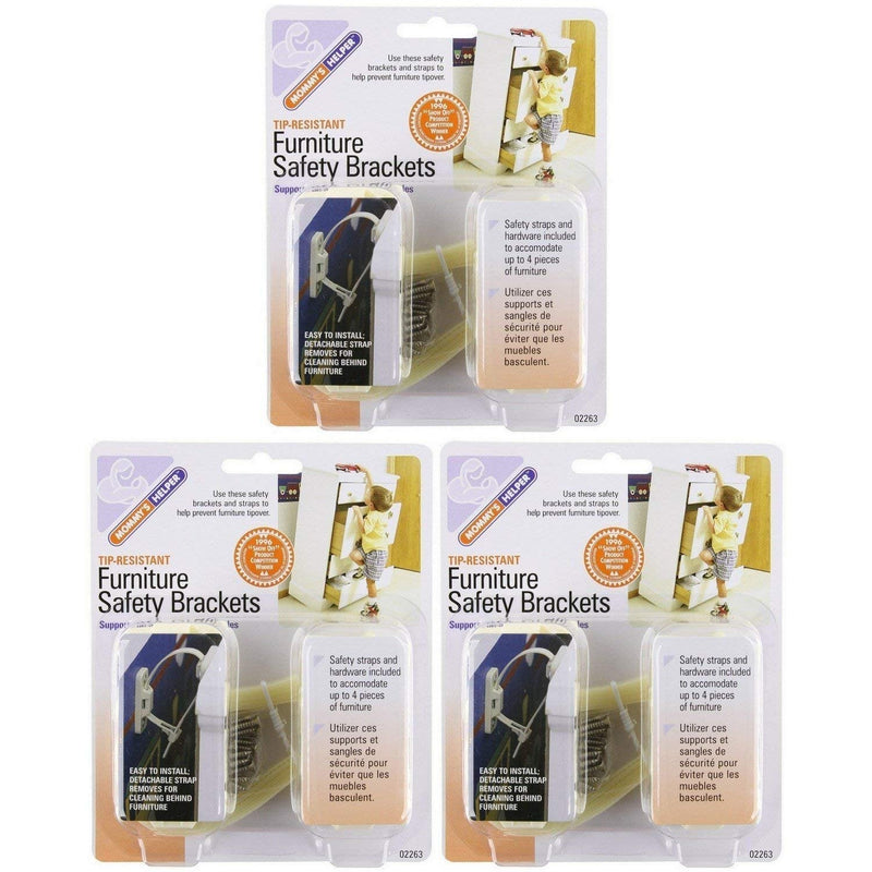 Mommy's Helper - Tip Resistant Furniture Safety Brackets, 3 Pack - NewNest Australia