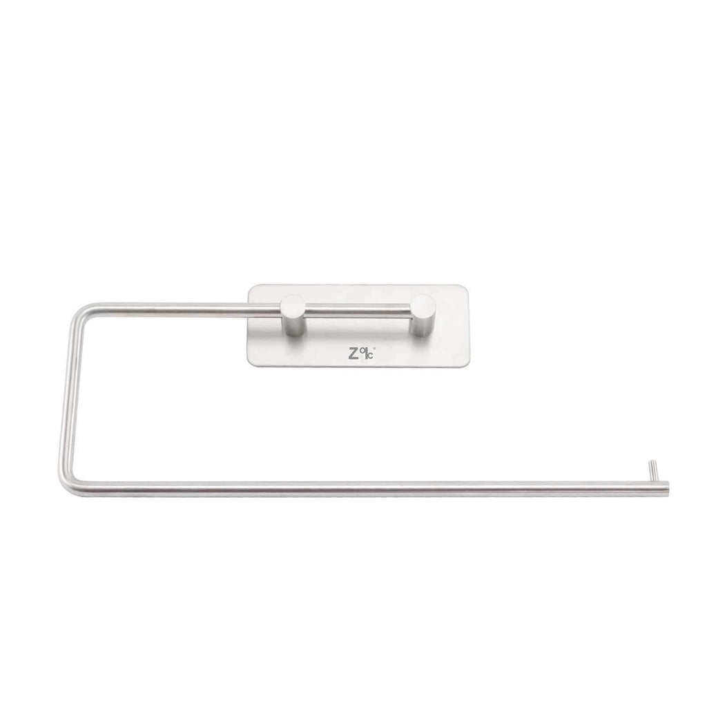 ZOIC Adhesive 304 Stainless Steel Toilet Paper Holder Hooks Tissue Storage Hand Towel Roll Hanger Wall Mount Brushed Dispenser Tissue Roll (12 Inches X 4.33 Inches) 12'' X 4.33'' - NewNest Australia