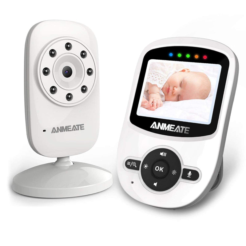 Video Baby Monitor with Digital Camera, ANMEATE Digital 2.4Ghz Wireless Video Monitor with Temperature Monitor, 960ft Transmission Range, 2-Way Talk, Night Vision, High Capacity Battery 2.4inch - NewNest Australia