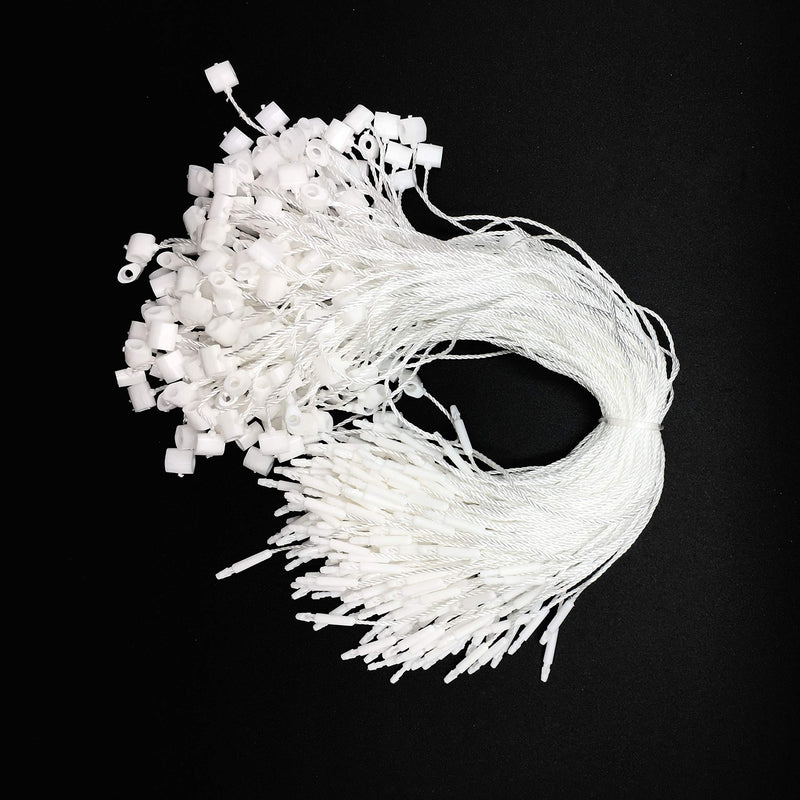 LGEGE White Tag String Snap Lock Fastener Hook Loop Ties Nylon Rope 300 Pcs - NewNest Australia