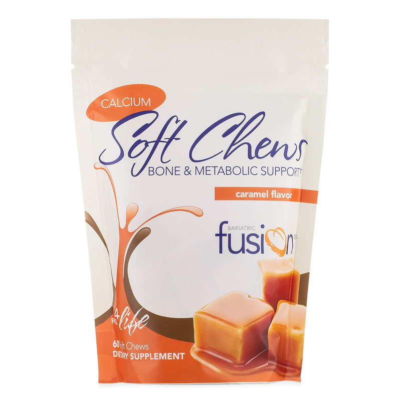 Bariatric Fusion Calcium Citrate 500mg & Energy Soft Chew Bariatric Vitamin, Caramel Flavor, Bariatric Surgery Patients Including Gastric Bypass and Sleeve Gastrectomy, 60 Count, Sugar Free - NewNest Australia