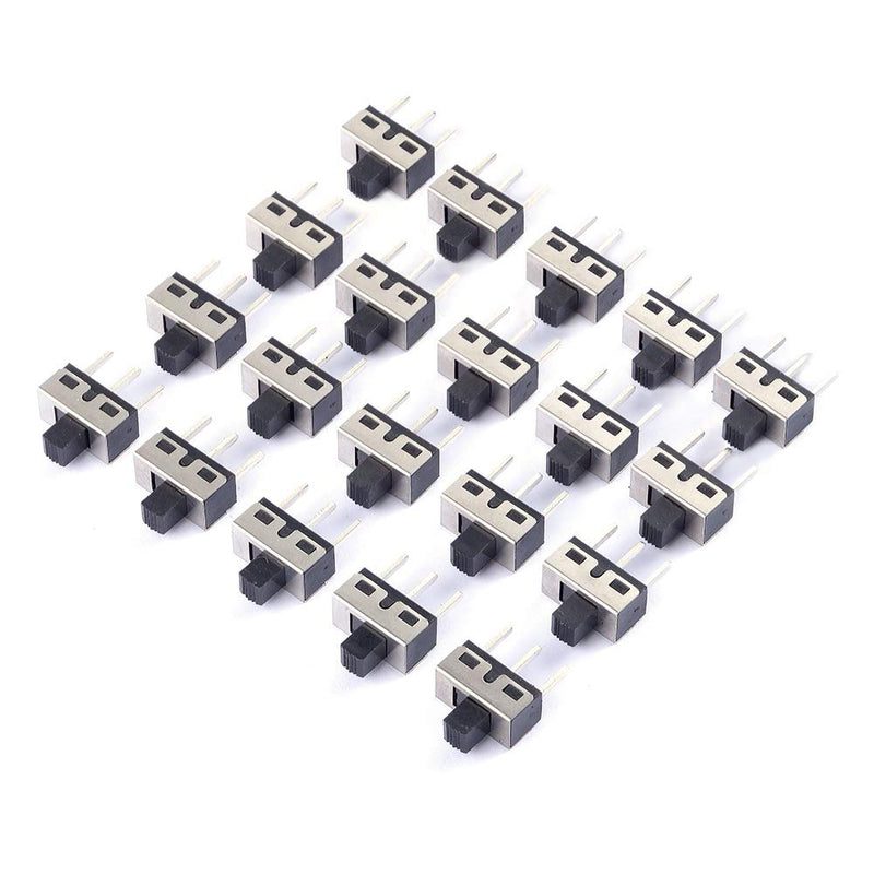 Cylewet 20Pcs 5mm High Knob Vertical Slide Switch 3 Pin 2 Position 1P2T SPDT Panel (Pack of 20) CYT1107 - NewNest Australia