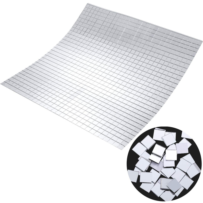 Self-Adhesive Mini Square Glass, Decorative Craft DIY Accessory Mirrors Mosaic Tiles (10 x 10 mm, 800 Pieces) - NewNest Australia