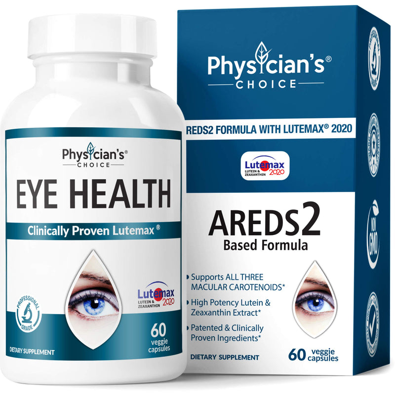 Areds 2 Eye Vitamins (Clinically Proven LuteMax 2020) Lutein, Zeaxanthin & Bilberry Extract, Supports Eye Strain, Dry Eye and Vision Health, 2 Award Winning Eye Ingredients - NewNest Australia