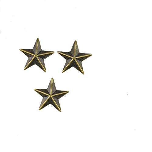 DIY Metal Star Studs Claw Nailhead Punk Rivets 50 Pcs (10MM, Bronze) 10MM - NewNest Australia
