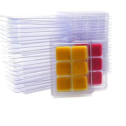 DGQ Wax Melt Molds - 25 Packs Clear Empty Plastic Wax Melt Clamshells for Wickless Wax Melt Candles - NewNest Australia