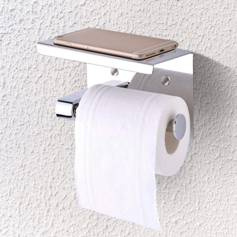 Toilet Paper Holder,Wall Mounted 304 Stainless Steel Toilet Paper Holder, Toilet Paper Towel Dispenser Tissue Paper Roll Holder - NewNest Australia