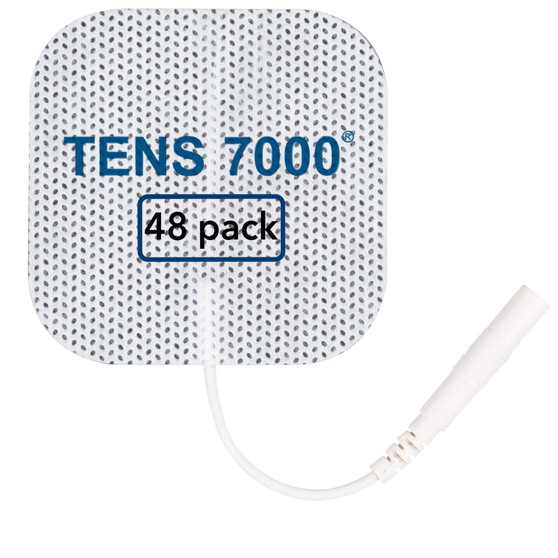 TENS 7000 Official TENS Unit Replacement Pads - 48 Pack, Premium Quality OTC TENS Unit Pads, 2" X 2" - Compatible with Most TENS Machines, Replacement Electrodes Value Pack - NewNest Australia