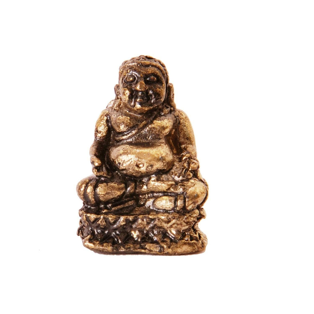 NewNest Australia - Purpledip Rare Miniature Statue Laughing Buddha; Unique Collectible Gift (11415) 