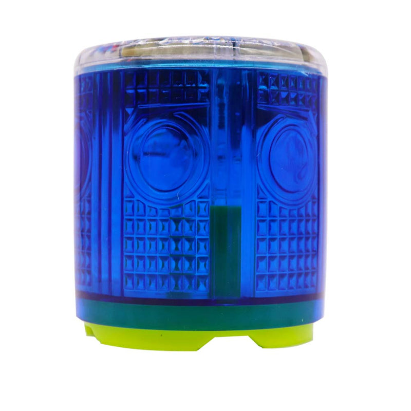 Aolyty Solar Strobe Warning Light Strong Magnetic Base Flashing Super Bright 360 Degree Wireless Automatically Turn On Waterproof for Construction Traffic Factory (Blue) Blue - NewNest Australia