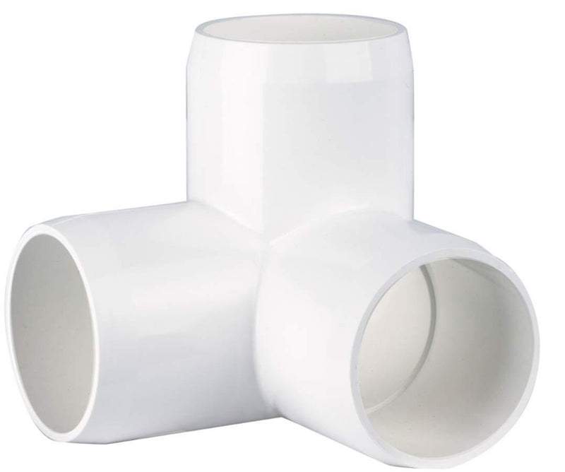 CIRCOPACK 1-1/4" 3-way Ell PVC Fittings Furniture Grade for Schedule 40 PVC Pipes, 1-1/4 inch 3-way L fitting connectors (2 pieces) - NewNest Australia