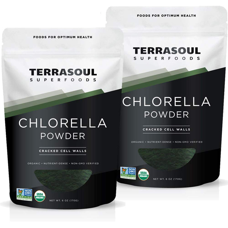 Terrasoul Superfoods Organic Chlorella Powder (Cracked Cell Walls), 12 Oz (2 Pack) - Sourced from Taiwan - NewNest Australia