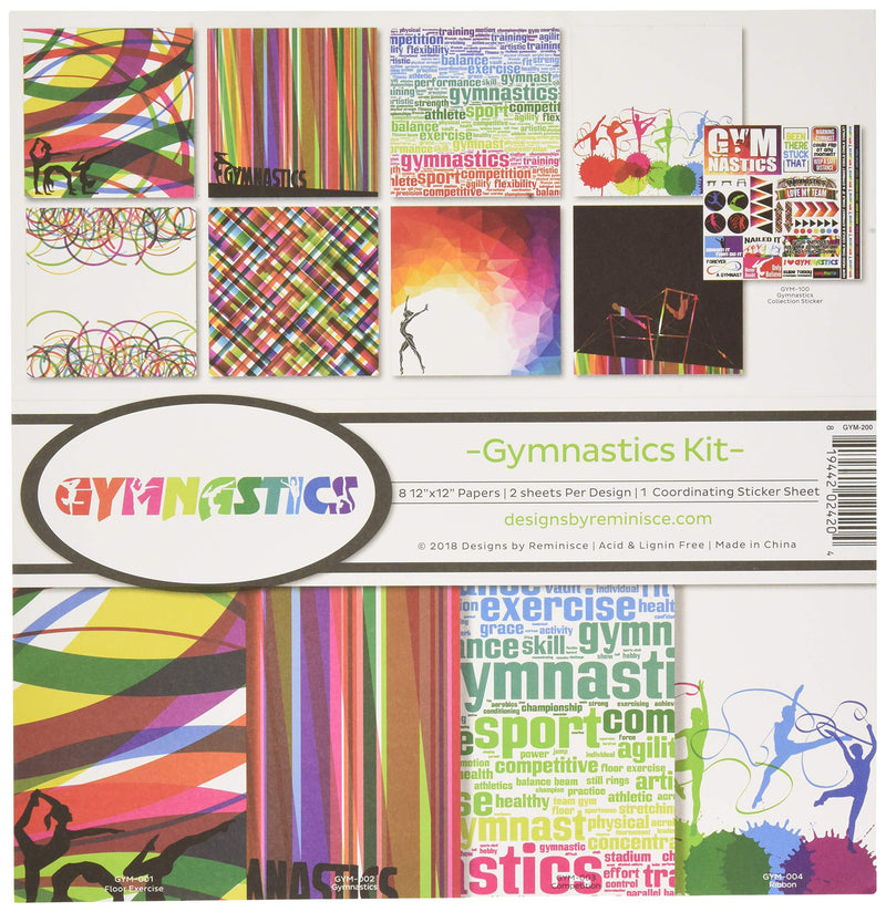 Reminisce (REMBC) Gymnastics Scrapbook Collection Kit, Multi - NewNest Australia