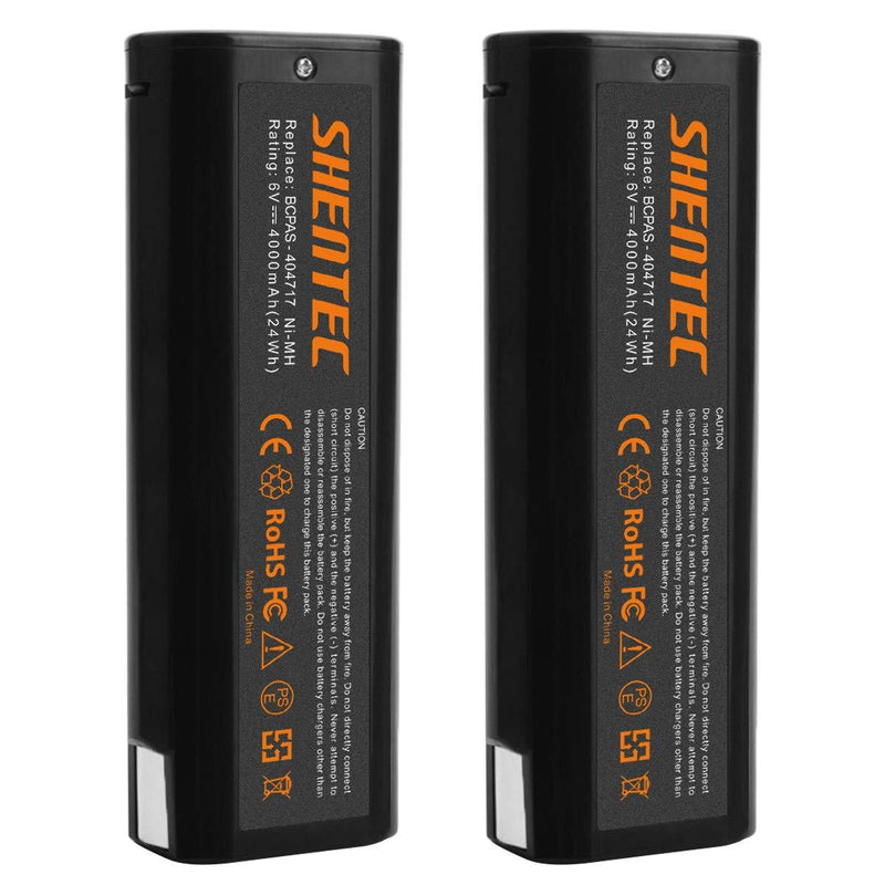 Shentec 2-Pack 4000mAh 6V Battery Compatible with Paslode 404717 B20544E BCPAS-404717 404400 900400 900420 900600 901000 902000 B20720 CF-325 IM200 F18 IM250 IM250A IM350A IM350CT PS604N, Ni-MH - NewNest Australia