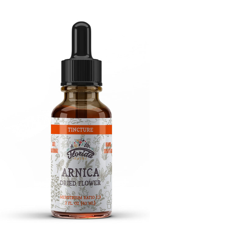 Arnica Tincture, Organic Arnica Extract (Arnica Montana) Dried Flower Herbal Supplement, Non-GMO in Cold-Pressed Organic Vegetable Glycerin, 700 mg, 2 oz (60 ml) - NewNest Australia