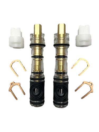 Pro Parts Plus 1225-2-PPP Dual-Seal Cartridge Replacement Kit (2 Pack) - Fits Single Handle Faucets/Showers - Lead Free - Brass Internal Shaft with Installation Instructions - NewNest Australia