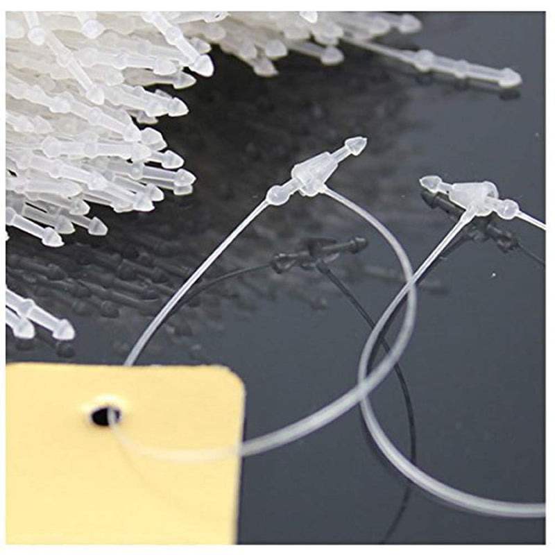 1000pcs Plastic Fastener Hang Tag Snap Lock 5 Inches Pin Security Loop Best for Retail Store Clothing Price Tag Accessory (1000) - NewNest Australia