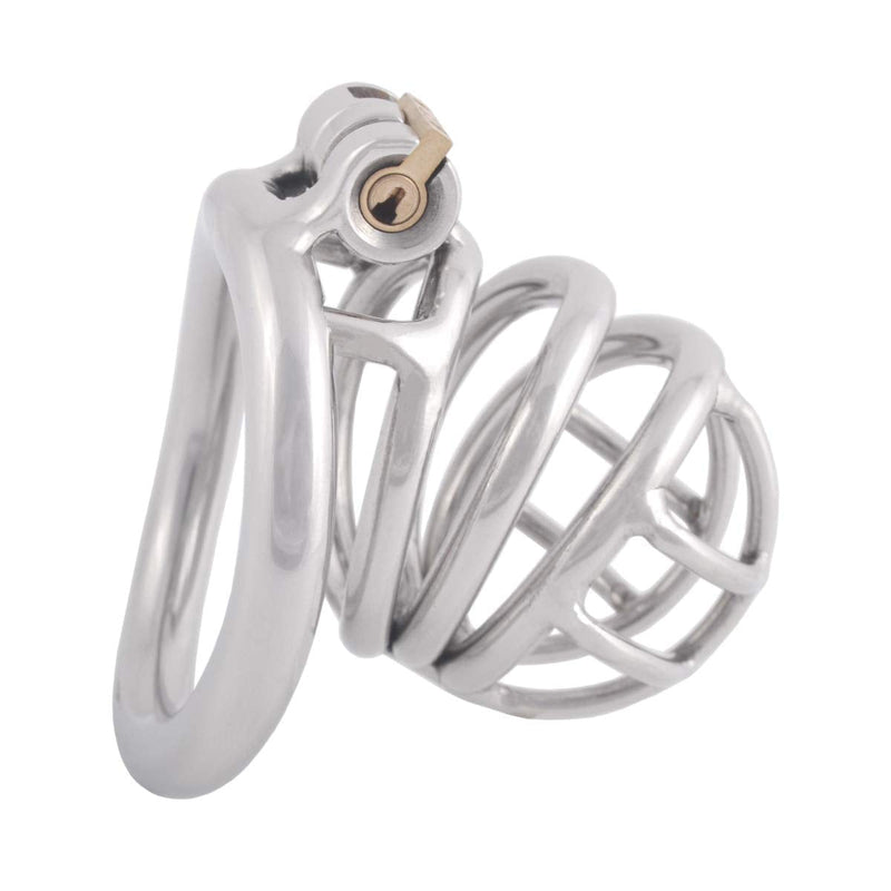 TERNENCE Stainless Steel Small Male Chastity Device Ergonomic Design Stealth Lock for Adults Solitary Extreme Confinement Cage S040 (1.57 inch / 40mm) 1.57 Inch (Pack of 1) - NewNest Australia