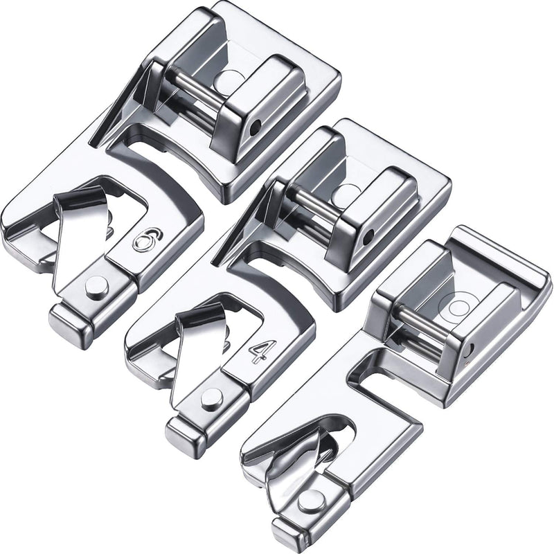 Narrow Rolled Hem Sewing Machine Presser Foot Set Suitable for Household Multi-Function Sewing Machines 3 mm, 4 mm and 6 mm (3) - NewNest Australia