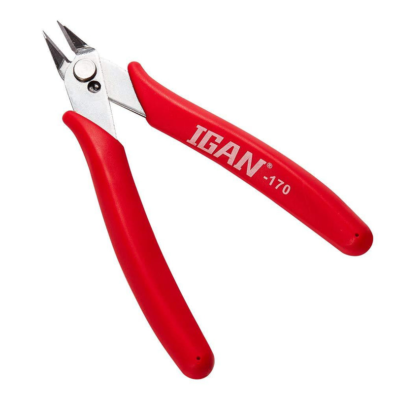 IGAN-170 Wire Cutters, Precision Electronic Flush Cutter, One of the Strongest and Sharpest Side Cutting pliers with an Opening Spring, Ideal for Ultra-fine Cutting Needs. Pack 1 - NewNest Australia