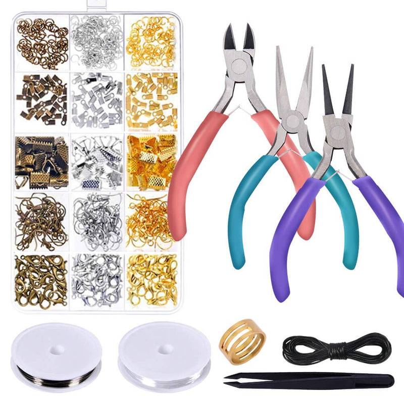 Anezus Jewelry Repair Kit with Jewelry Pliers, Jewelry Making Tools, Beading String and Jewelry Making Supplies for Jewelry Repair, Jewelry Making and Beading - NewNest Australia