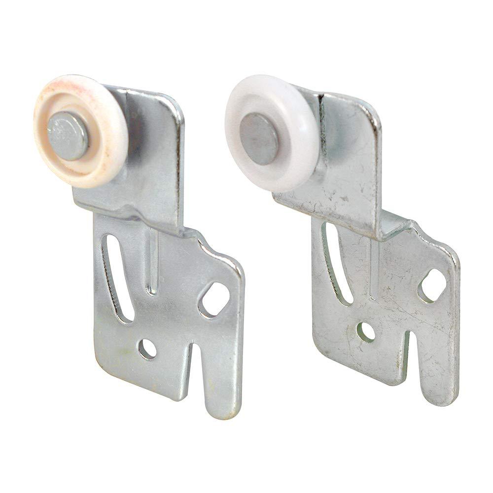 Prime-Line N 7411 Sliding Closet Door Roller Kit, 7/8 in. Wheel Diameter, Convex (Round) Edge Plastic, Stamped Steel Construction, Includes 1/4 in. and 1/2 in. Offset Pairs, Fits Acme & Stanley Wardrobe Door Systems, Pack of 4 - NewNest Australia