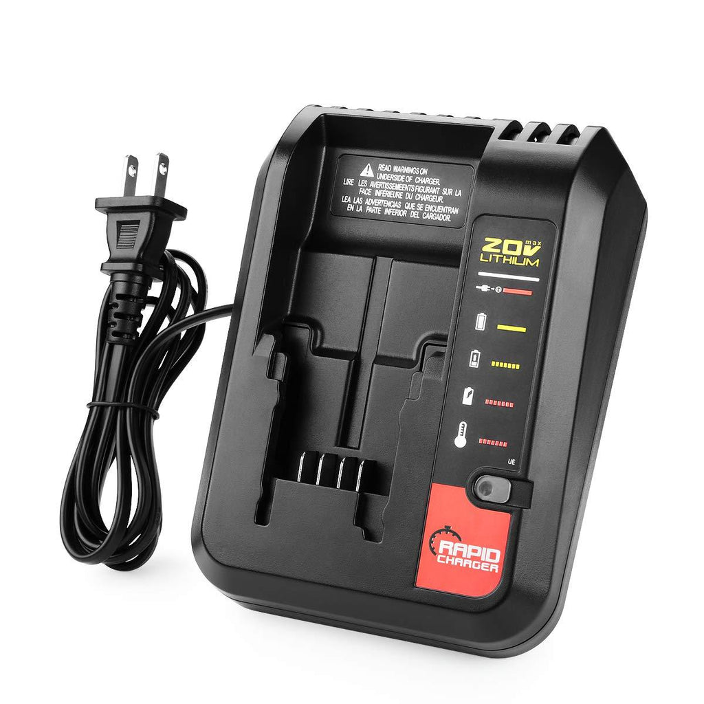 Powilling PCC692L 20V Max Lithium Battery Charger for Porter Cable PCC685L PCC685LP PCC680L PCC682L PCCK602L2 PCC600 PCC640 etc - NewNest Australia