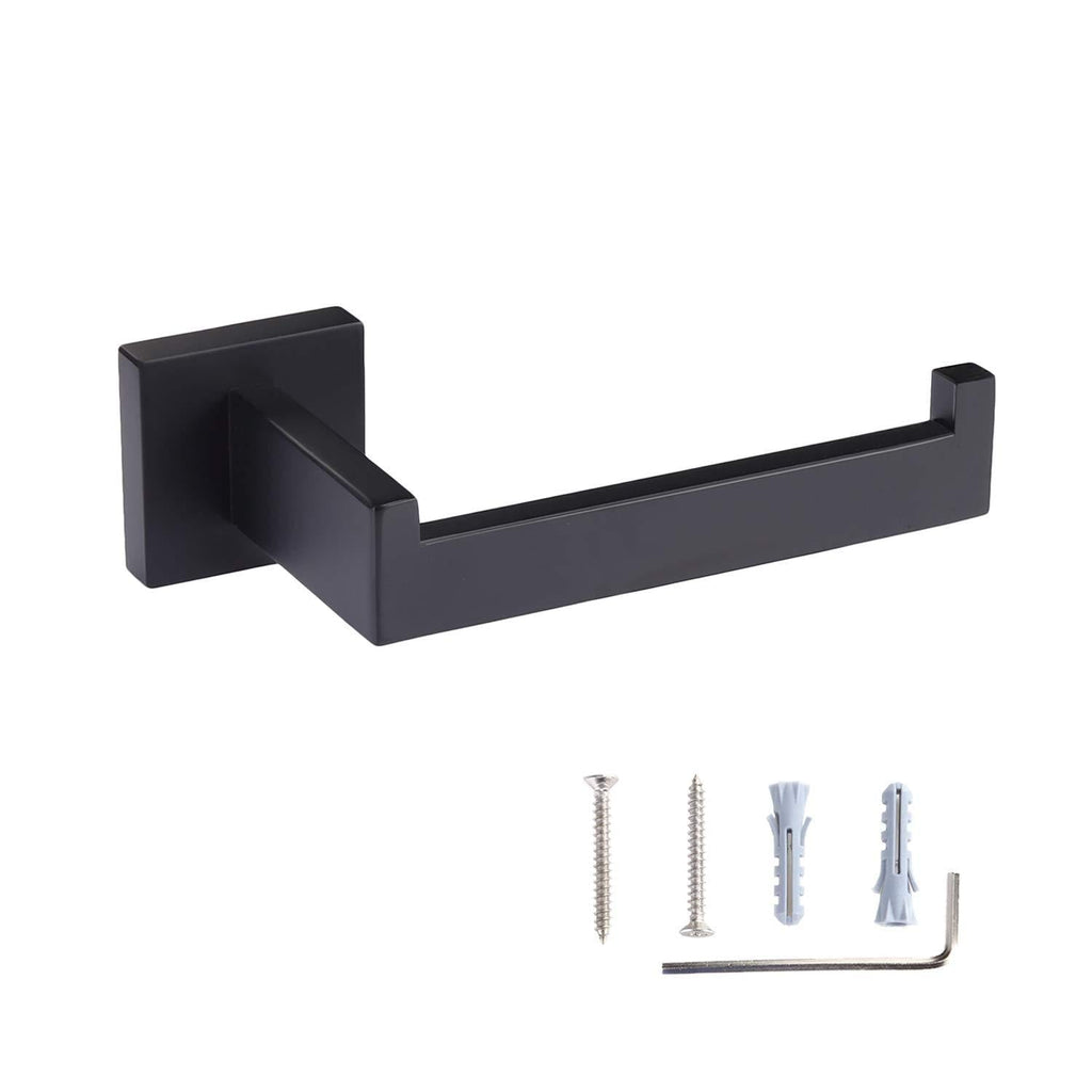 Toprema Toilet Paper Holder Tissue Roll Holder Hanger SUS304 Stainless Steel Matte Black Bathroom Lavatory Hardware Wall Mount Toilet Paper Holer - NewNest Australia