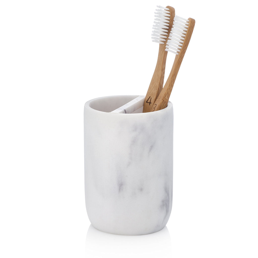 Essentra Home White Toothbrush Holder - Blanc Collection - NewNest Australia