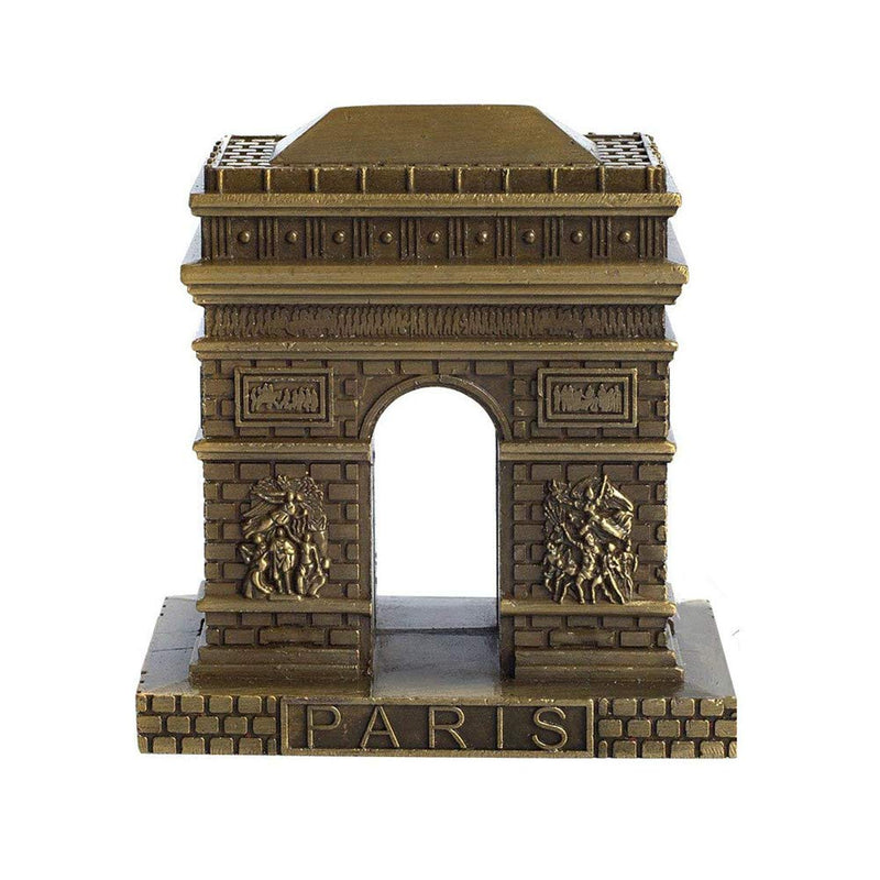 NewNest Australia - PROW Vintage Bronze Paris Arc de Triomphe Statue, Figurine Home Desktop Décor Souvenir Metal Artificial World Famous Buildings Sculpture (3 Inches) 