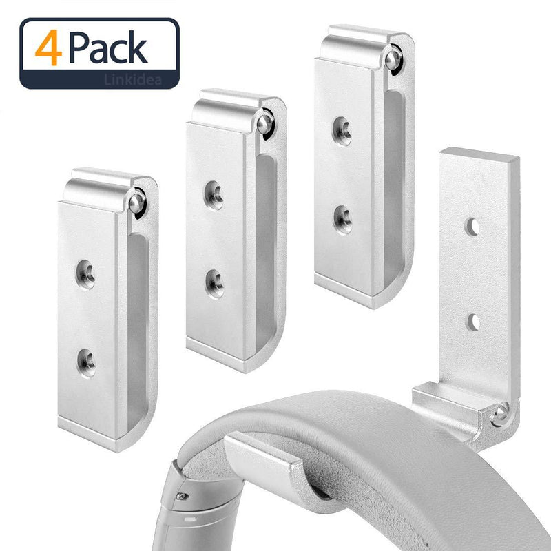 NewNest Australia - Linkidea Folding Aluminum Alloy Waterproof Wall Mounted Retractable Coat Hooks, Robe, Coat, Hat, Towel, Keys, Bags, Home, Kitchen, Bathroom Holder, 3M Self Adhesive Foldable Wall Hooks Hanger Silver 