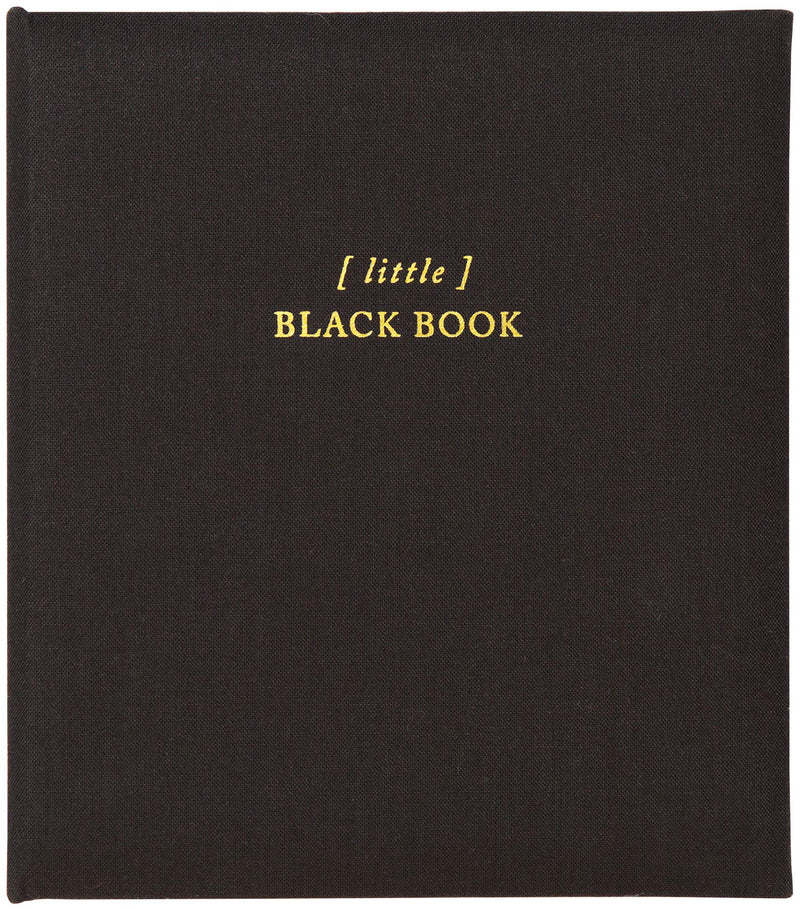 C.R. Gibson Black 'Little Black Book' Refillable 6-Ring Address Book, 440 Entries, 6.5" W x 7.25" L - NewNest Australia