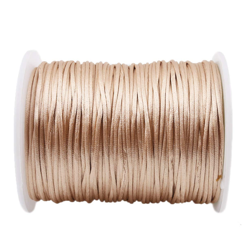 Promise Babe Gold Satin Rattail Cord for Baby Teething Necklace 75m DIY Teether Craft Supplies Line - NewNest Australia