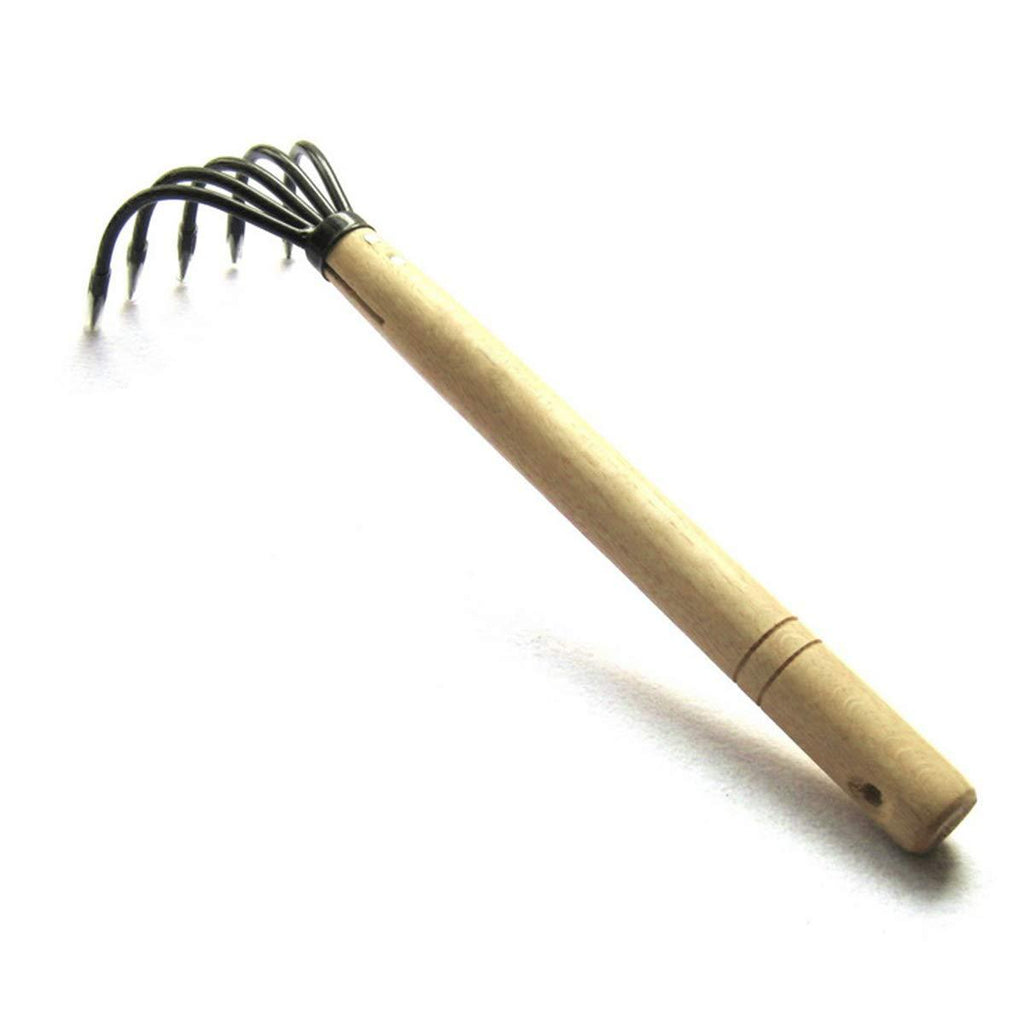 15" Gardeners Claw Rake | Military Grade Steel 6 Tines and Prime Wood Japanese Ninja Claw Garden Rake or Cultivator for Perfect Pulverized and Aerated Soil, Ergonomic Wooden Handle for Firm Grip 15 inch clam Rake - NewNest Australia