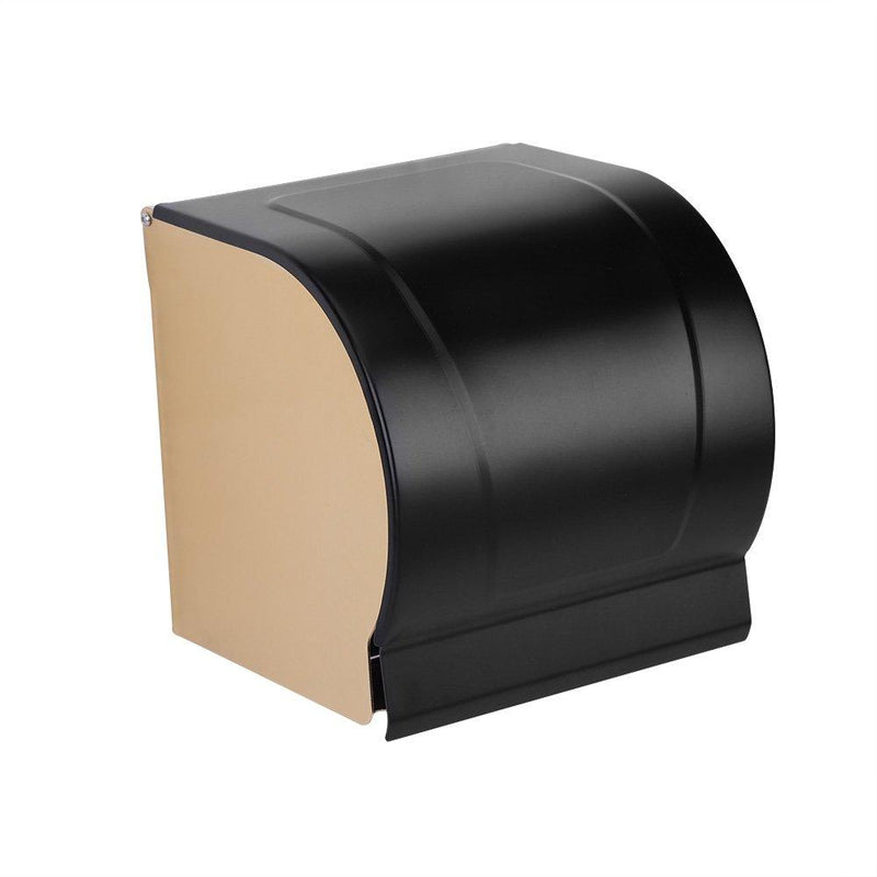Toilet Paper Holder, Wall Mounted Roll Toilet Paper Dispenser, Flat Top Toilet Tissue Holder, Space Aluminum Towel Rack - NewNest Australia