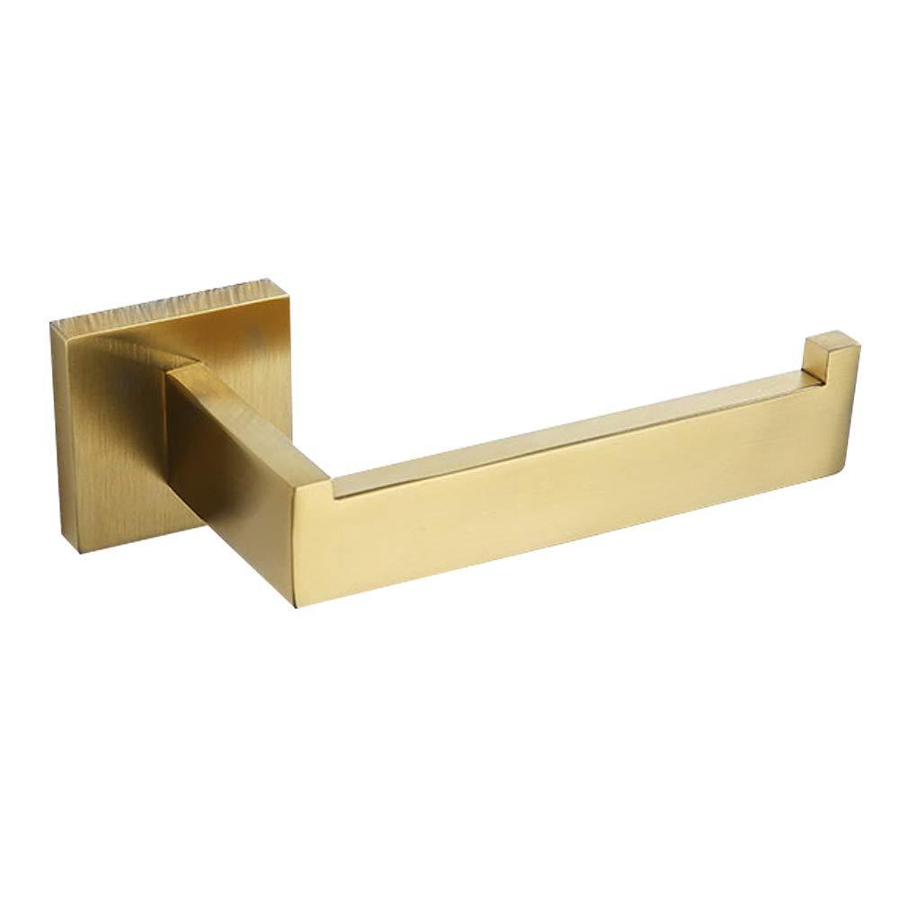 WINCASE Gold Toilet Paper Holder, Brushed Tissue Paper Holder, Brushed Champagne Roll Paper Holder SUS304 Stainless Steel Wall Mounted Bath - NewNest Australia