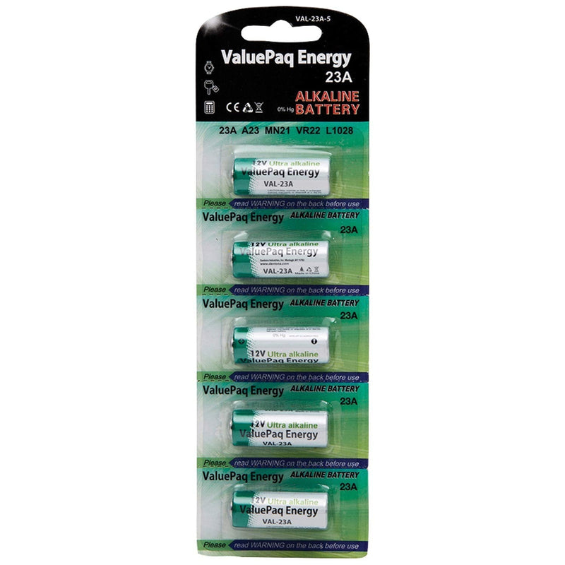 Dantona VAL-23A-5 ValuePaq Energy 23A Alkaline Cylindrical Batteries, 5 pk - NewNest Australia