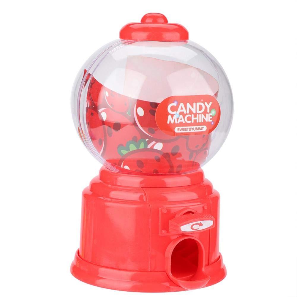 NewNest Australia - Portable Children Candy Machine Plastic Mini Gumballs Dispenser Kids Kindergarten Gift(red) Red 