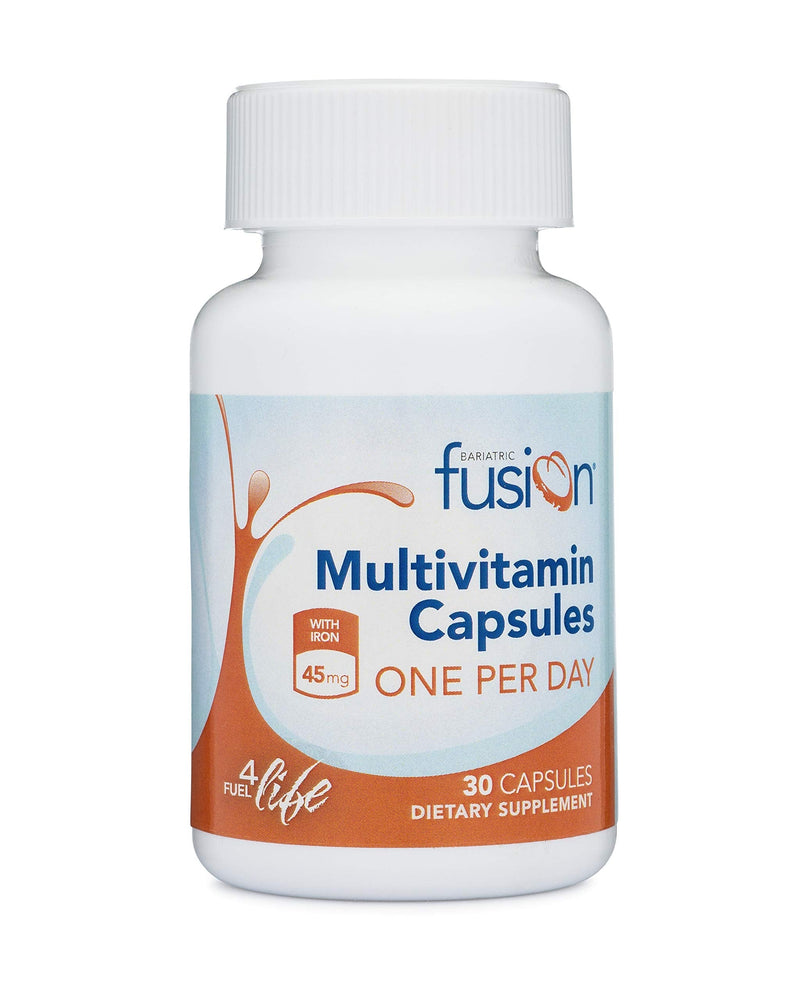 Bariatric Fusion Bariatric Multivitamin ONE per Day Capsule with 45mg of Iron for Post Bariatric Surgery Patients Including Gastric Bypass and Sleeve Gastrectomy, 30 Count, 1 Month Supply 30 Count (Pack of 1) - NewNest Australia