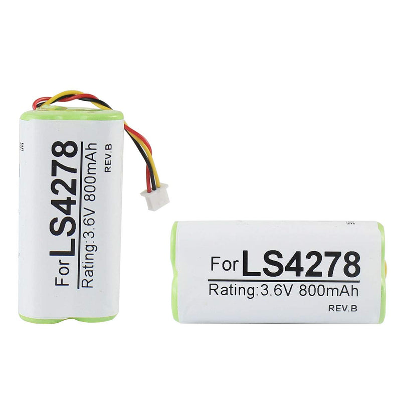 2-Pack Battery for Motorola Symbol LS4278 LS4278-M LI4278 DS6878 Barcode Scanner 800mAh 3.6V Ni-Mh PN 82-67705-01 BTRY-LS42RAAOE-01 - NewNest Australia