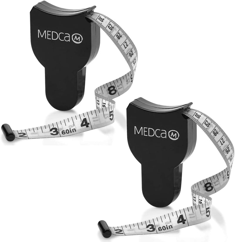 Body Tape Measure - (2 Pack) Measuring Tapes for Body and Fat Weight Monitors, (Inches & cm) Retractable Tape Measure Ruler for Accurate Body Fat Calculator Helps Calculate Fitness Body Measurements - NewNest Australia