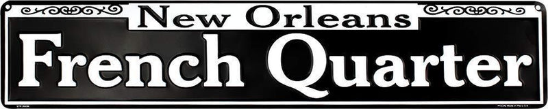 NewNest Australia - Ramsons Imports 24" x 5" French Quarter, New Orleans - Metal Sign, Made in USA 