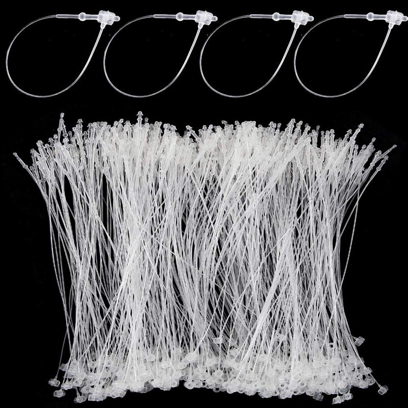 BIGNC 3000 Pcs Plastic Fastener Hang Tag Snap Lock 5" Pin Security Loop for Retail Store Clothing（Clear） - NewNest Australia