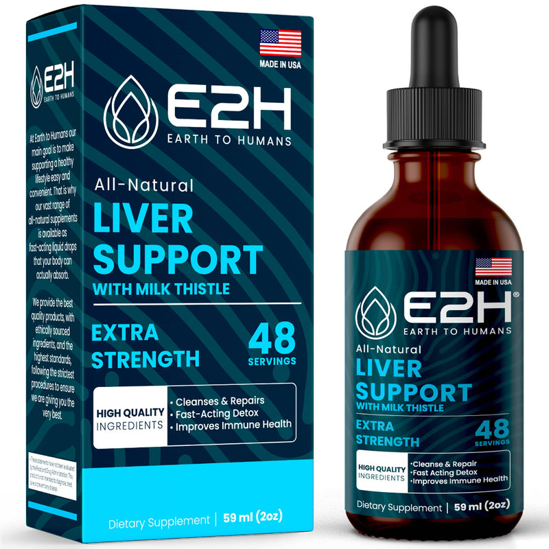 Liver Support Supplement with Milk Thistle - Liver Cleanse and Detox - Revitalize Your Liver Health - with Chanca Piedra and Artichoke Extract - Highly Absorbent Liquid Formula - 48 Servings 2 Fl Oz (Pack of 1) - NewNest Australia