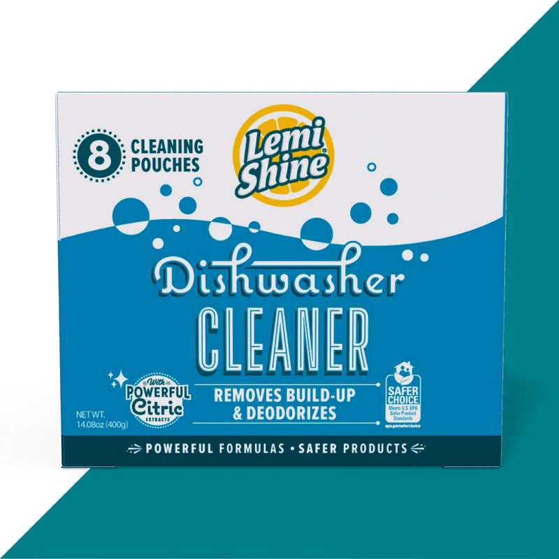 Lemi Shine Natural Dishwasher Cleaner - Dishwasher Cleaner and Deodorizer Powered by Citric Acid and a Natural Fresh Lemon Scent (8 Count) - NewNest Australia