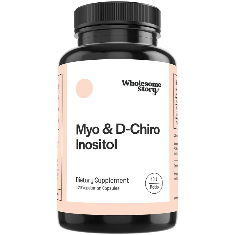 Myo-Inositol & D-Chiro Inositol Blend | 30-Day Supply | Most Beneficial 40:1 Ratio | Hormonal Balance & Healthy Ovarian Function Support for Women | Vitamin B8 | Made in USA (120 Capsules) 120 Count (Pack of 1) - NewNest Australia