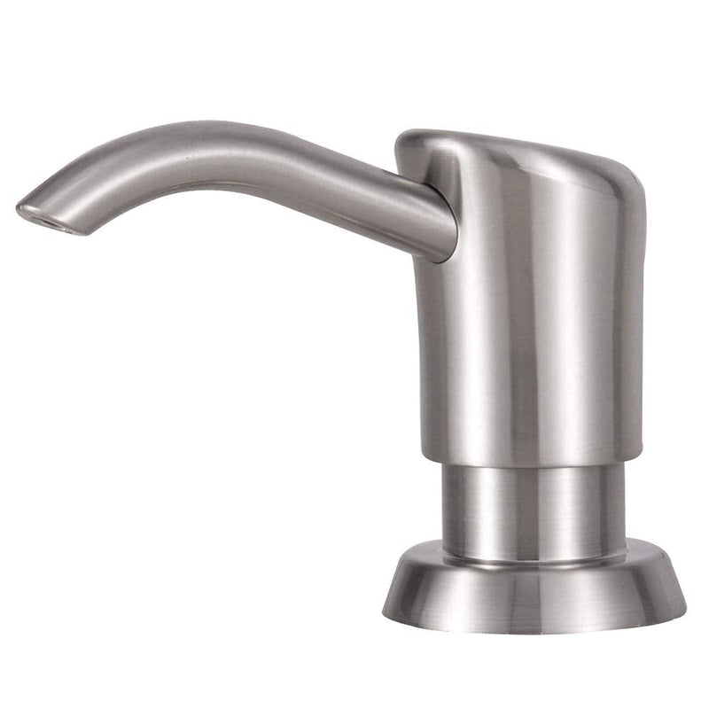 GAGALIFE Built in Sink Soap Dispenser or Lotion Dispenser for Kitchen Sink, Brushed Nickel ABS Pump Head, with 13 Ounce Large PET Soap Bottle - NewNest Australia