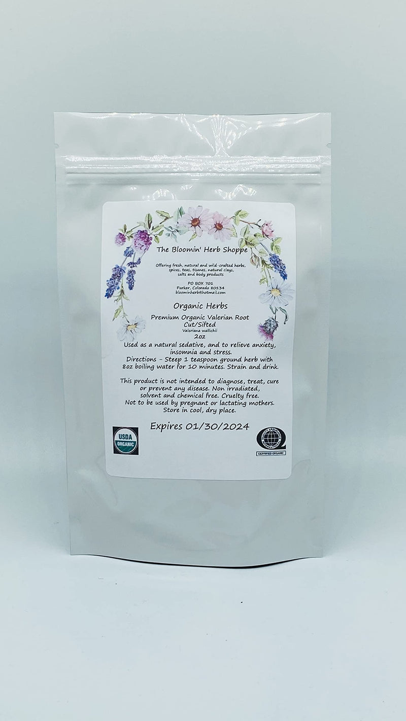 Organic Premium Valerian Root Cut and Sifted | 2oz | The Bloomin Herb Shoppe | Valeriana wallichii | Fresh Potent Calm Sleep - NewNest Australia