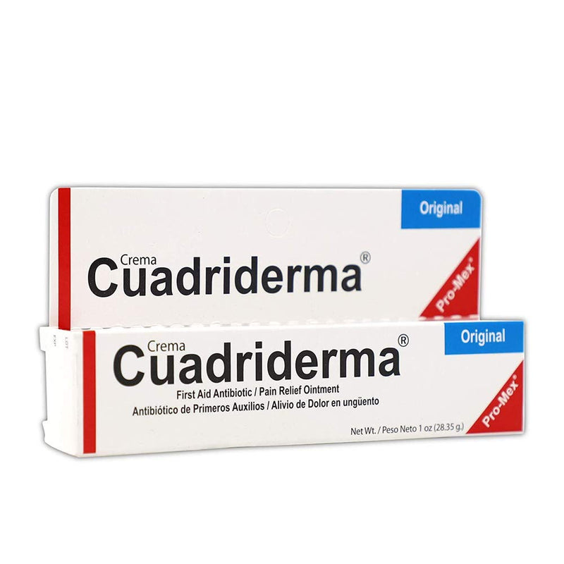 Cuadriderma Original, First Aid Antibiotic, Minor Cuts and Burns Protection Ointment, 1 Oz, Tube. - NewNest Australia